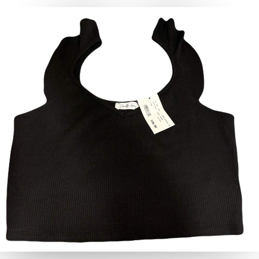 NWT Ruffle Cropped Tank - Picture 2 of 8